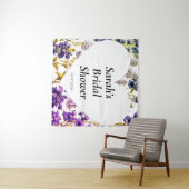 Trouwdouchewand poster gepersonaliseerd wandkleed (In Situ (horizontaal))