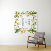 Trouwdouchewand poster gepersonaliseerd wandkleed (In Situ (horizontaal))