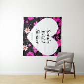 Trouwdouchewand poster gepersonaliseerd wandkleed (In Situ (horizontaal))