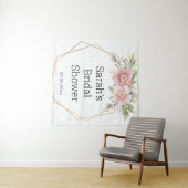 Trouwdouchewand poster gepersonaliseerd wandkleed (In Situ (horizontaal))