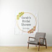 Trouwdouchewand poster gepersonaliseerd wandkleed (In situ)