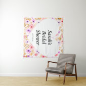 Trouwdouchewand poster gepersonaliseerd wandkleed (In Situ (horizontaal))