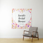 Trouwdouchewand poster gepersonaliseerd wandkleed (In situ)