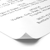 Trouwdranken Menu Bord Smaragdgroene Gebladerte Poster (Hoek)