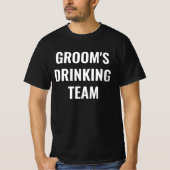 TROUWDRINK TEAM T-Shirt – Grappige Bruidegom (Voorkant)