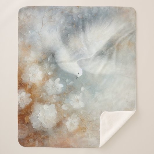 Trouwduif Bloemensherpa-deken Sherpa Deken (Voorkant)