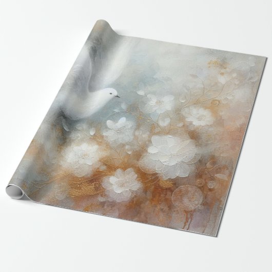 Trouwduif Inpakpapier (Uitgerold)