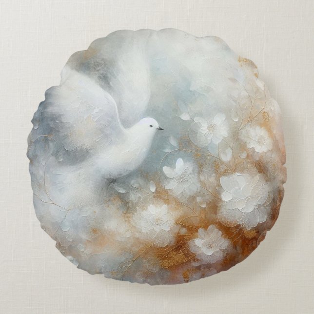 Trouwduif Worp Kussen (Voorkant)