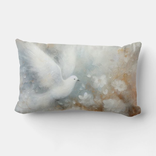 Trouwduif Worp Kussen (Achterkant)