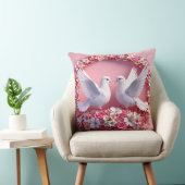 Trouwduiven Kunst Kussen (Stoel)