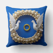 Trouwduiven Kunst Kussen (Achterkant)