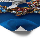 Trouwduiven Kunst Poster (Hoek)