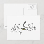 Trouwduiven met ringen Kaarten (Voorkant / Achterkant)