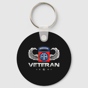Trouwe 82e Airborne Divisie Paratrooper Veteraan Sleutelhanger