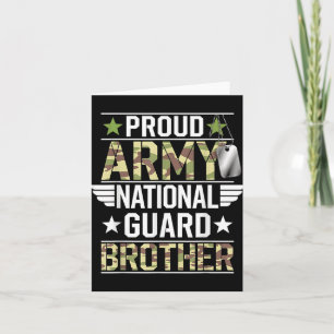 Trouwe Army Nationale Garde Broer Veteranen Dag Am Kaart
