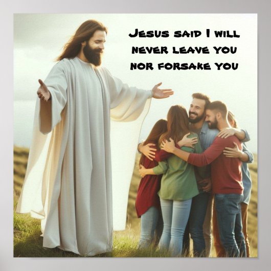 Trouwe beloften van Jezus een poster (Voorkant)