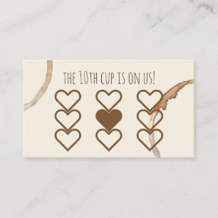 trouwe beloning koffiehopcafé visitekaartje