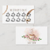 trouwe beloning koffiehopcafé visitekaartje (Voorkant / Achterkant)