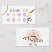 trouwe beloning koffiehopcafé visitekaartje (Voorkant / Achterkant)