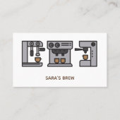 trouwe beloning koffiehopcafé visitekaartje (Achterkant)