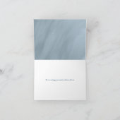 trouwe blauwe typografie bruiloft of elke andere g kaart (Binnen)