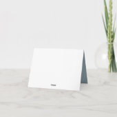 trouwe blauwe typografie bruiloft of elke andere g kaart (Achterkant)