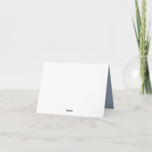 trouwe blauwe typografie bruiloft of elke andere g kaart (Achterkant)