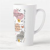 trouwe bloem latte mok (Rechts)