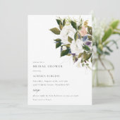 Trouwe Boeket Bloemige Bruiloft Uitnodiging (Staand voorkant)
