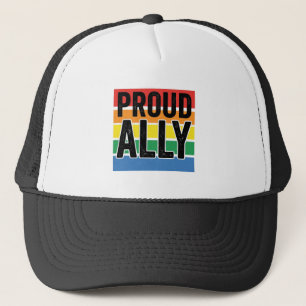 Trouwe Bondgenoot Vintage Pride Steun T-shirt Ontw Trucker Pet