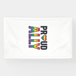 Trouwe Bondgenoot Vintage Regenboog Hart T-Shirt O Spandoek