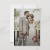 trouwe bruiloft bedankt foto (Voorkant)