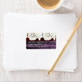 trouwe bruiloft met hout en kant etiket (Insitu)