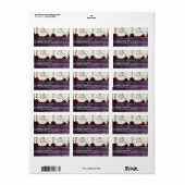 trouwe bruiloft met hout en kant etiket (Full Sheet)