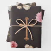 Trouwe Duif & Cross Harmony Inpakpapier Vel (In situ)