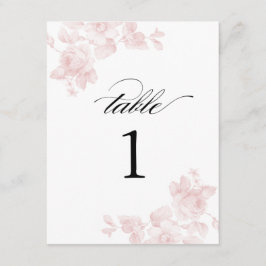 Trouwe floral vintage | Tafel nummers Kaart