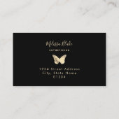 trouwe folie vlinder visitekaartje (Achterkant)