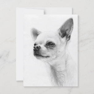 Trouwe Geest - Met de Hand Geschilderde Chihuahua  Briefkaart