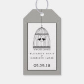 Trouwe Hart Kooi Trouwdag Cadeaulabel (Voorkant)