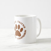 Trouwe Hond Poot Vriend Koffiemok (Voorkant rechts)