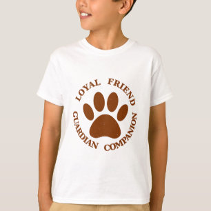Trouwe Hond Poot Vriend T-shirt
