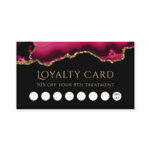 trouwe kaart magenta en goudmagenta