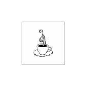 trouwe koffiestempel rubberstempel (Afrduk)