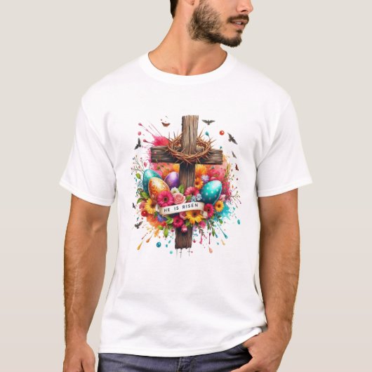 Trouwe Kruis: Inspirerend Jesus T-shirt (Voorkant)