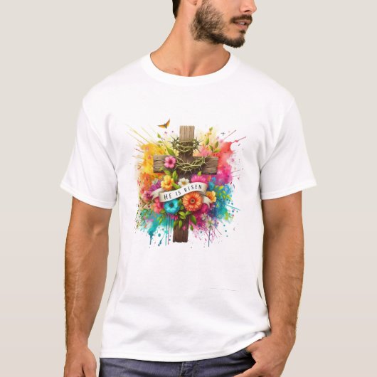 Trouwe Kruis: Inspirerend Jesus T-shirt (Voorkant)