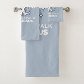 Trouwe Levende Kunst - Teacup met Kruis en Duif Bad Handdoek (Insitu)