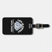 Trouwe Levende Kunst - Teacup met Kruis en Duif Bagagelabel (Voorkant horizontaal)