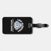 Trouwe Levende Kunst - Teacup met Kruis en Duif Bagagelabel (Achterkant horizontaal)