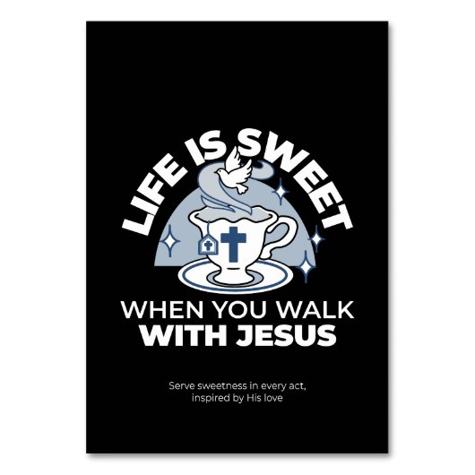 Trouwe Levende Kunst - Teacup met Kruis en Duif Kaart (Voorkant)