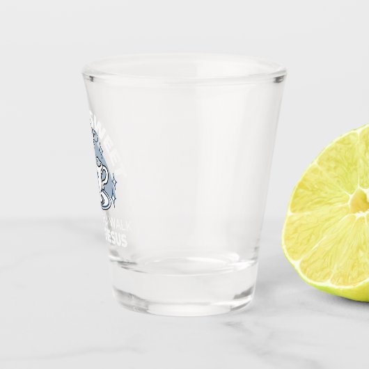 Trouwe Levende Kunst - Teacup met Kruis en Duif Shot Glas (Rechts)